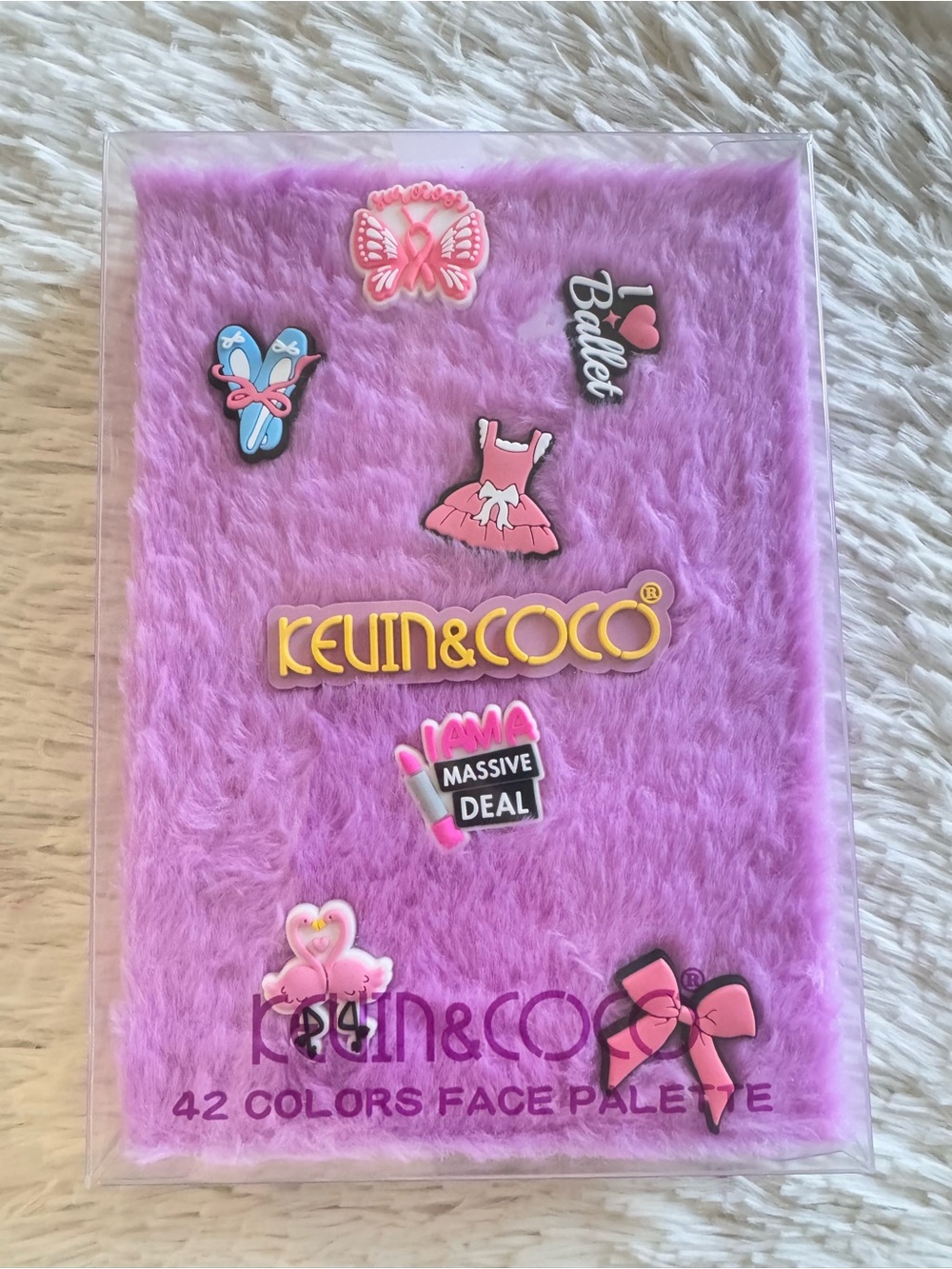 Kevin & coco Pink Fuzzy 48 colors face palette- Ballet Theme eyeshadow contour
